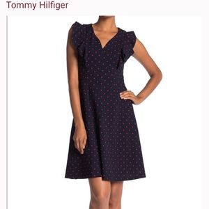 TOMMY HILFIGER Cap Sleeve Flowy Dress